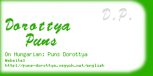 dorottya puns business card